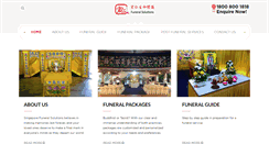 Desktop Screenshot of funeralsolutions.com.sg